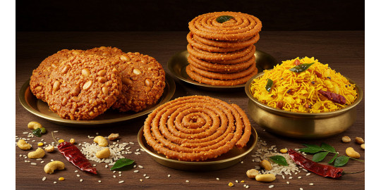 The Health Benefits of Traditional Indian Snacks (Palli Garelu, Murukulu, and Chudva)