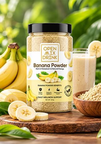 Warm Indian meal with banana_powder